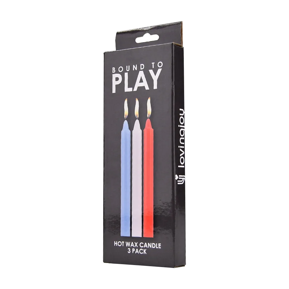 Bound to Play. Velas de Cera Quente (Pack de 3)