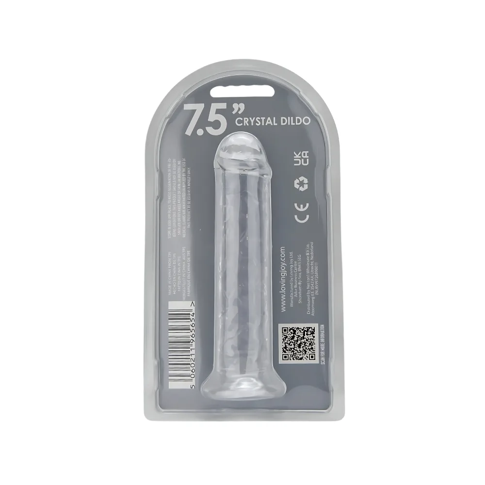 Loving Joy Dildo com Ventosa 7.5 Polegadas Transparente
