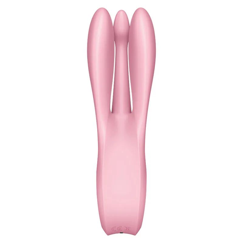 SATISFYER - VIBRADOR THREESOME 1 ROSA