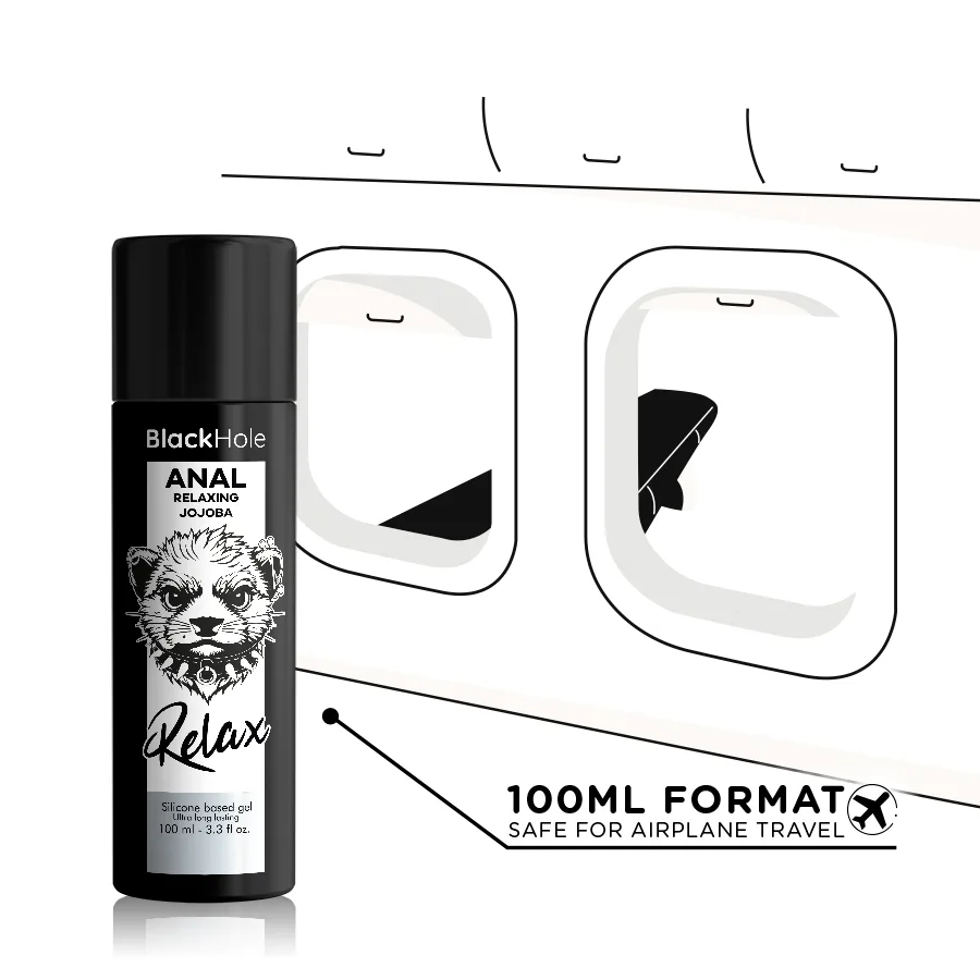 BLACK HOLE - JOJOBA RELAXANTE ANAL BASE DE SILICONE 100 ML