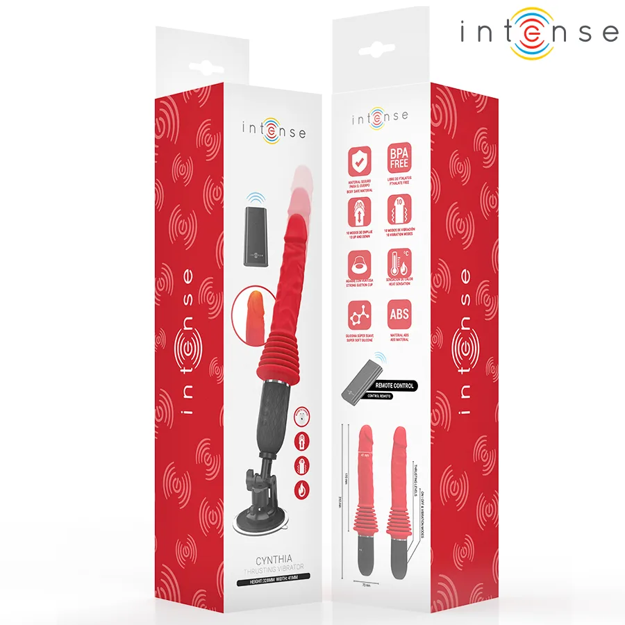 INTENSE - CYNTHIA VIBRADOR DE IMPULSO COM CONTROLE REMOTO E AQUECIMENTO