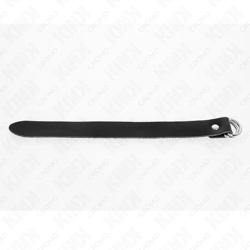 KINK - LEATHER PENIS RING WITH PRESSURE CLOSURE 22 X 2 CM