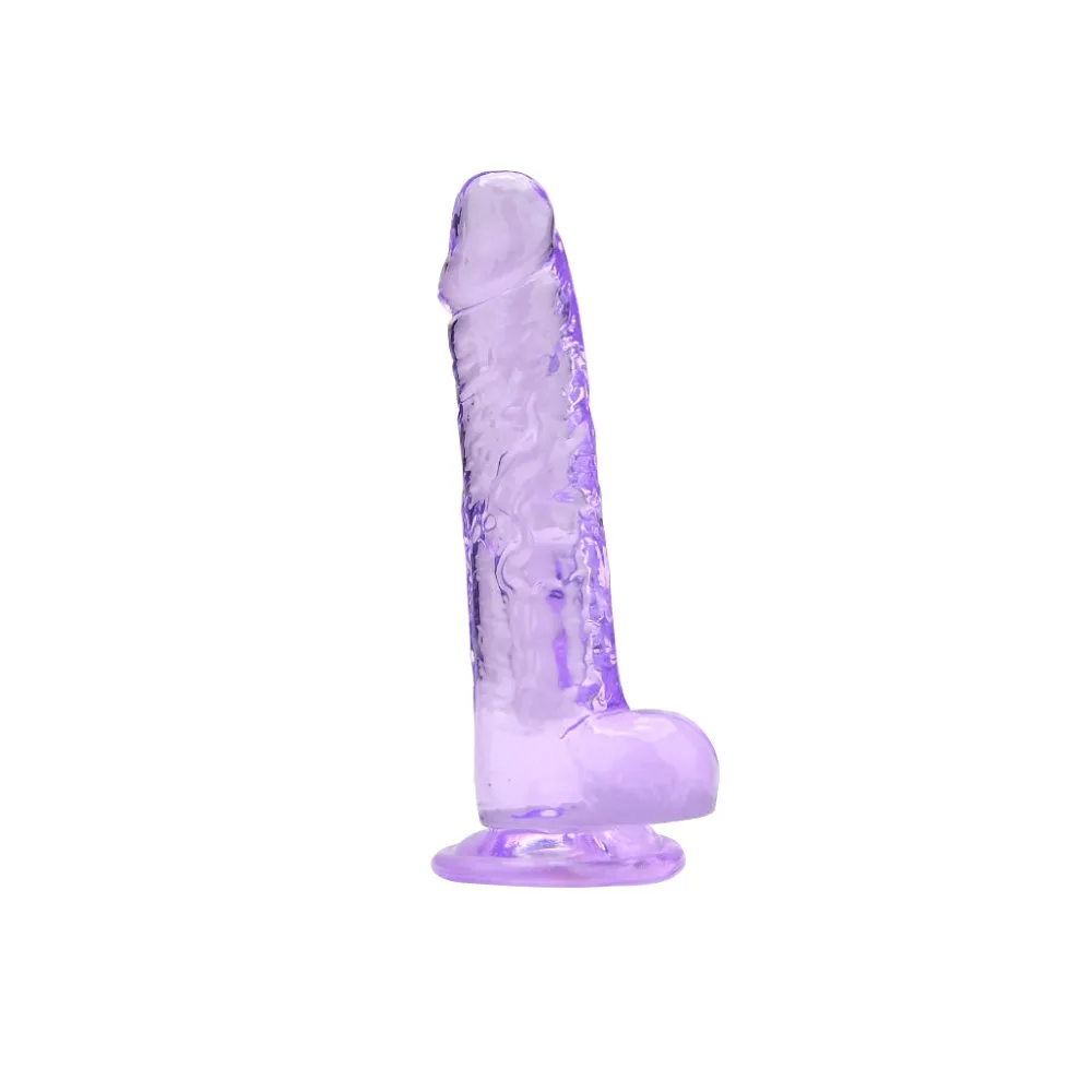 Loving Joy Dildo 7 Polegadas com Testículos Roxo