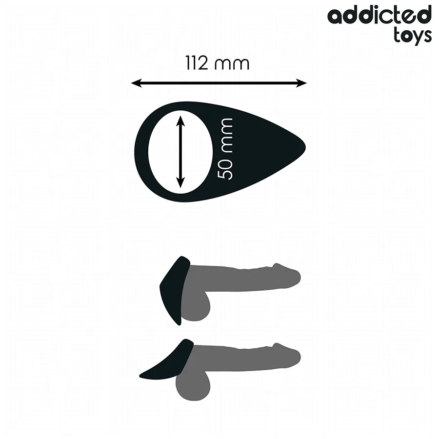 ADDICTED TOYS - TEAR SHAPED PENIS RING