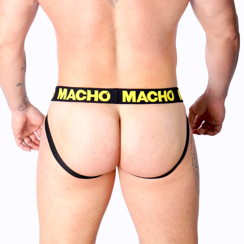 MACHO - MX25A JOCK LYCRA YELLOW