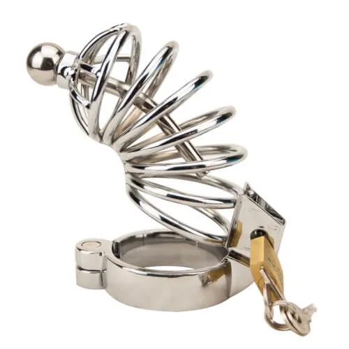 Impound Corkscrew Dispositivo de Castidade Masculino com Plug Peniano