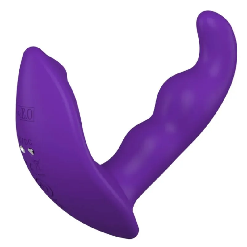 She.e.o - Estimulador Anal Vibratório Rotativo com Controle Remoto - Roxo