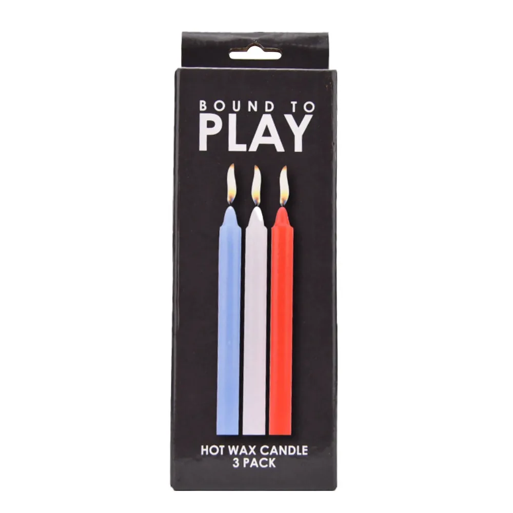 Bound to Play. Velas de Cera Quente (Pack de 3)