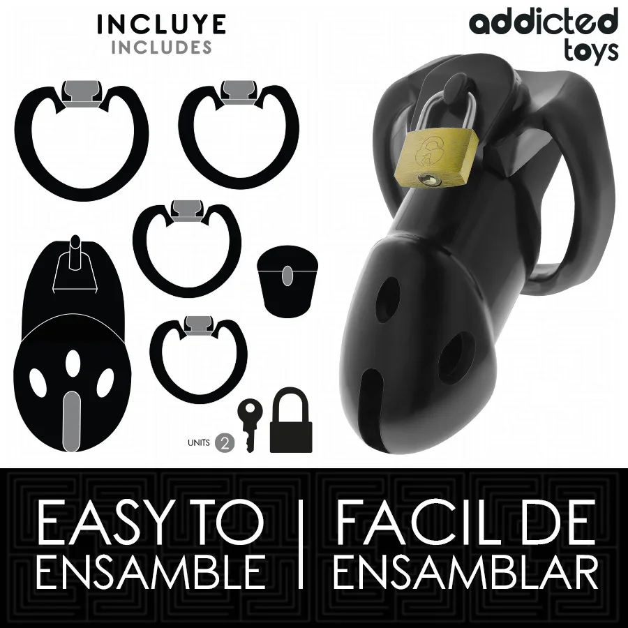 ADDICTED TOYS LOCKED - UNBROKEN DEN PENIS CAGE 9.8 CM