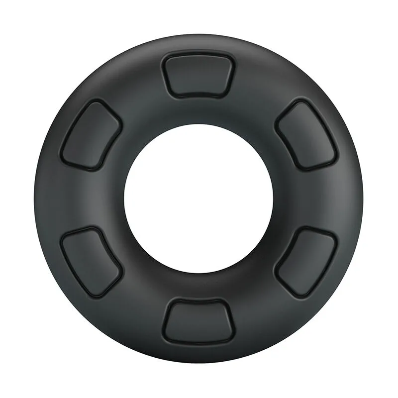 Crazy Bull - Anel Peniano de Silicone Super Macio Bertram Preto