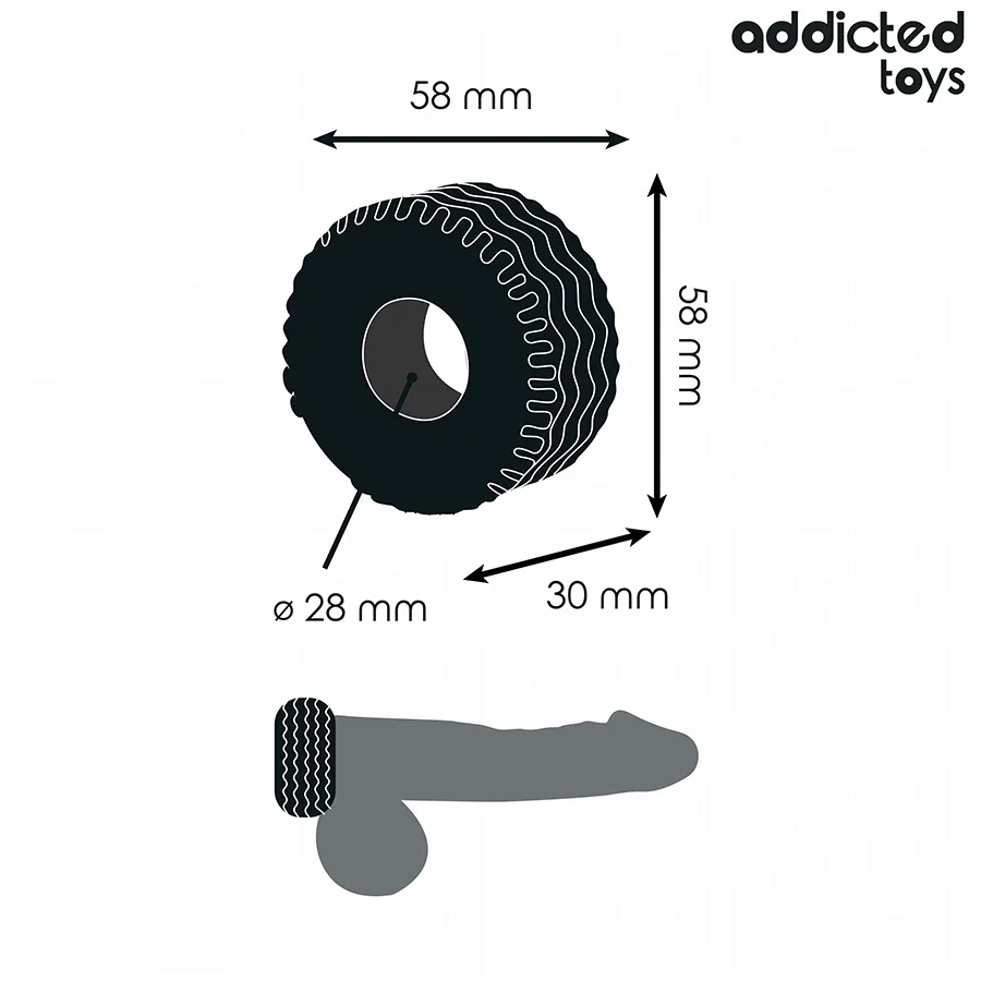 ADDICTED TOYS - EXTRA THICK COCK RING