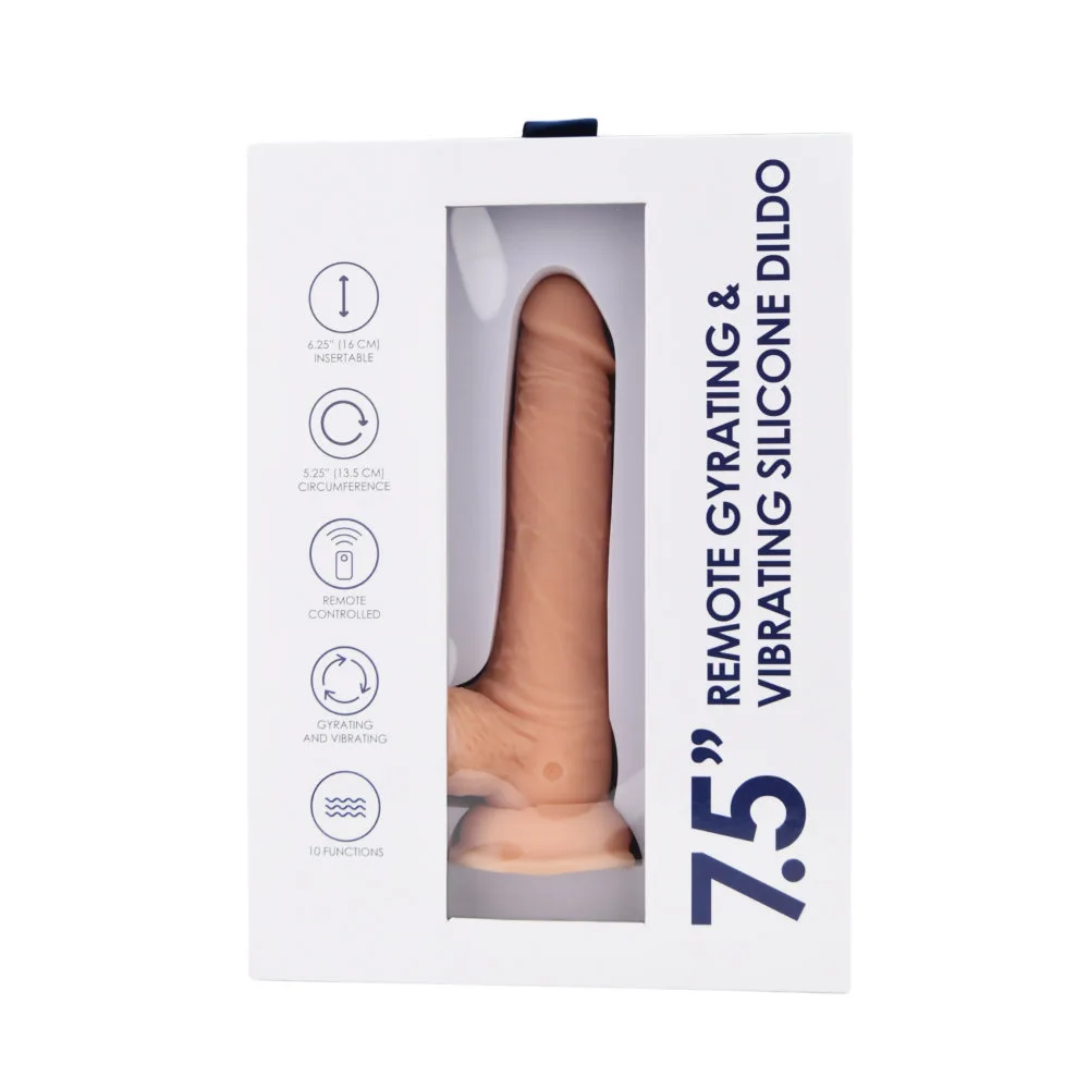 Loving Joy Dildo de Silicone Giratório e Vibratório com Controlo Remoto 7.5"