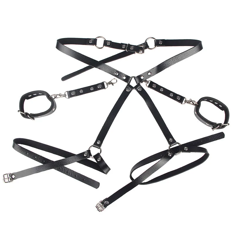 SUBBLIME - 953690 ALGEMAS COM CINTO DE BONDAGE PRETO TAMANHO ÚNICO