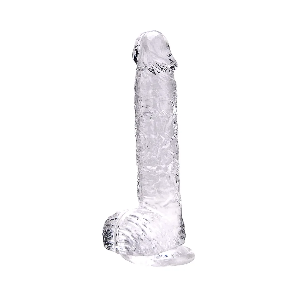 Loving Joy Dildo 9 Polegadas com Testículos Transparente