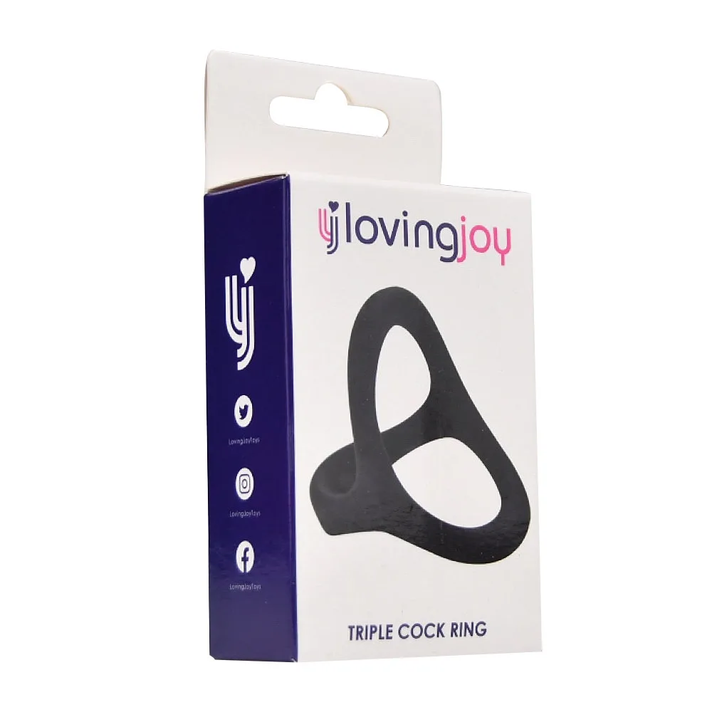Loving Joy Anel Peniano Triplo de Silicone