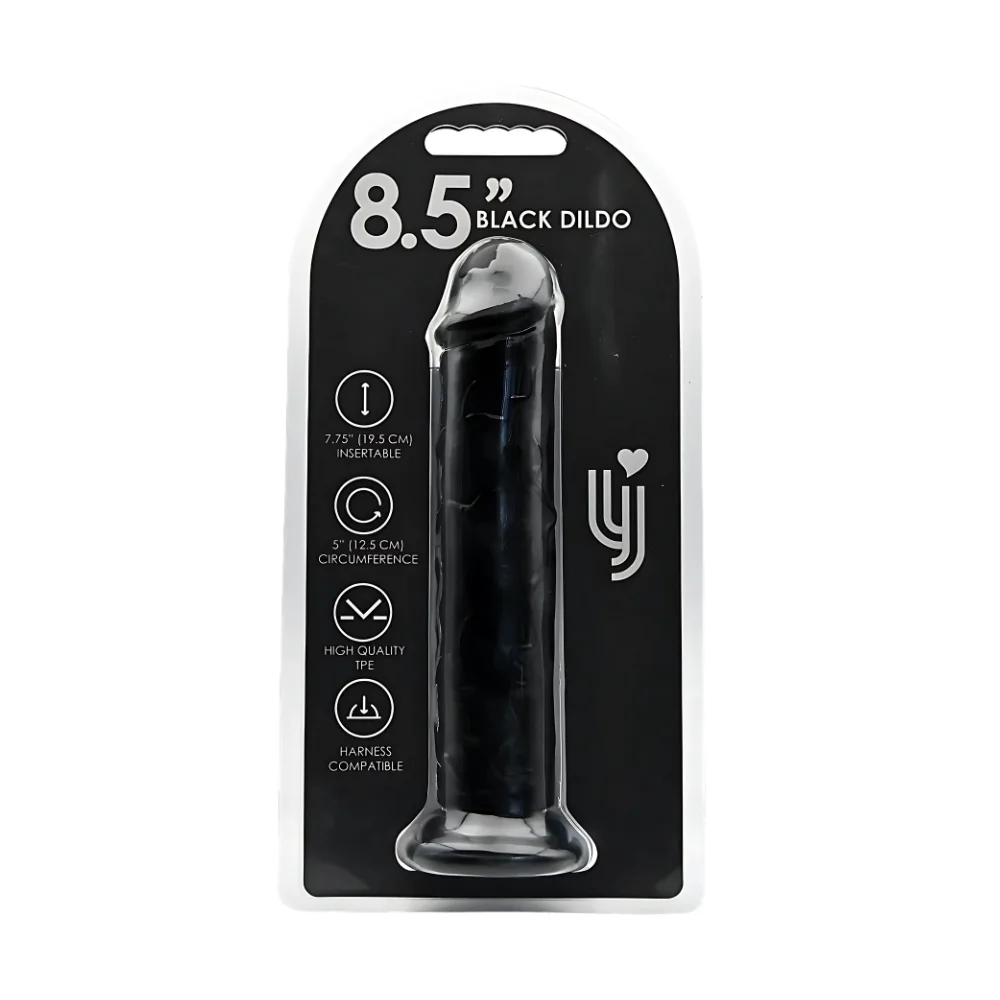 Loving Joy Dildo com Ventosa 8.5 Polegadas Preto